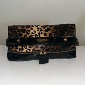 Jessica Simpson Animal Leopard Print Lg Clutch / Bag Excellent Cond. Used Once